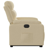 vidaXL Podnoszony fotel masujący, elektryczny, rozkładany, kremowy