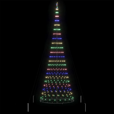 Choinka świąteczna LED z podstawą Wielokolorowe 399 cm Metal
