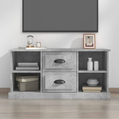 vidaXL Szafka pod TV, szarość betonu, 99,5x35,5x48 cm