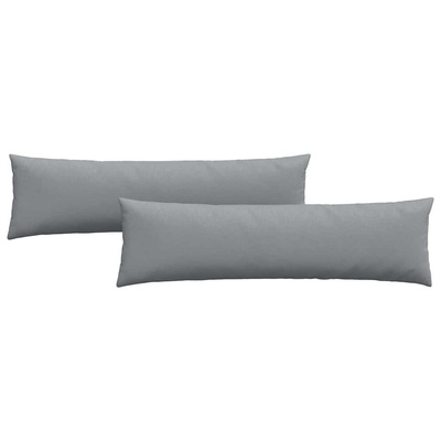 Poduszki na sofę 2 pcs Jasnoszary 145 x 40 cm tkanina