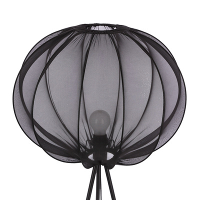 MELLOW lampa podłogowa czarny 1x40W E27 abażur 52 czarny kula 51-41944   