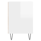 vidaXL Szafka pod TV, wysoki połysk, biała, 160x35x55 cm wariant 4