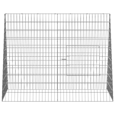 Klatka dla kur srebrny 110 x 100 x 85 cm Stal ocynkowana