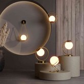 Kinkiet Złoty Kula Mleczna E14 50cm Abruzzo Alice