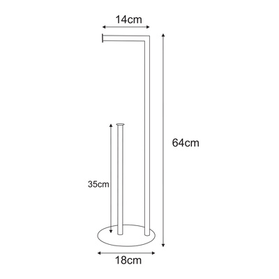 Stojak na papier toaletowy, beż KS-55 PAPER STAND - KAJA HOME