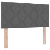 Łóżko z pojemnikiem i materacem LED ciemnoszary 120 x 190 cm