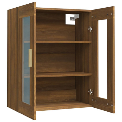 vidaXL Szafka wisząca, brązowy dąb, 69,5x34x90 cm model standard