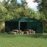 Ściana boczna namiotu na imprezy 2 pcs zielony 400 x 195 cm