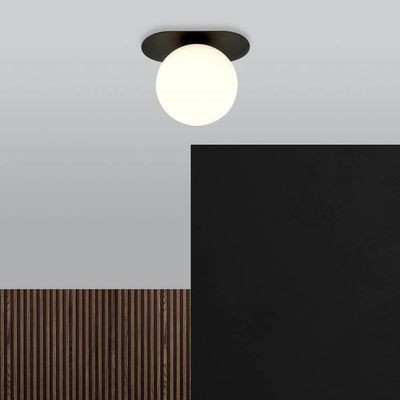 Lampa sufitowa PLAZA 1 BLACK/OPAL