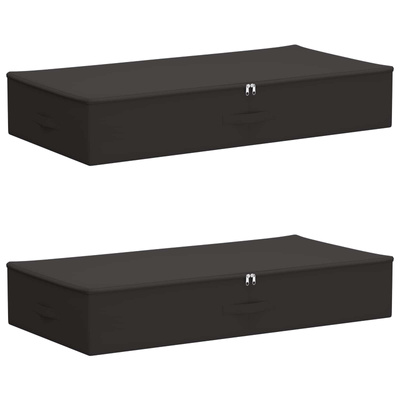 Skrzynia do przechowywania 2 pcs antracytowy 90 x 48 x 15 cm