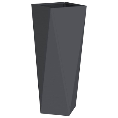 Donica 2 pcs Antracyt 30 x 30 x 75 cm Stal