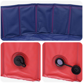 Basen dla Psów Ø300 x 38 cm Gruby PVC czerwony