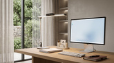 Lampka biurkowa K-BL1321 SREBRNY z serii ARES