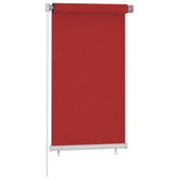 vidaXL Roleta zewnętrzna, 80x140 cm, czerwona, HDPE