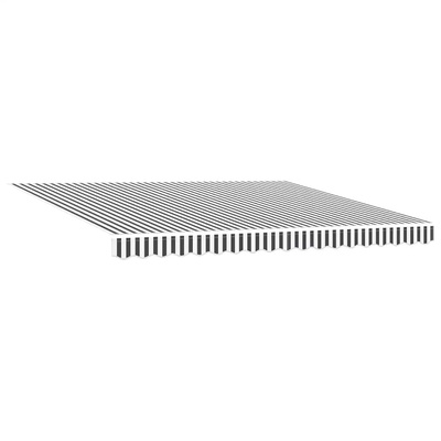 Zwijana markiza, antracytowo-biała, 4x3 m, tkanina i aluminium