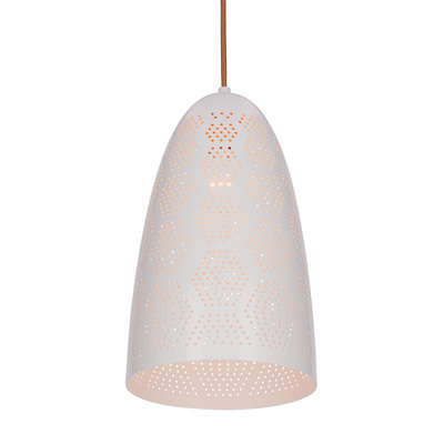 Lampa sufitowa wisząca 1X60W E27 ażurowy biały BENE 31-70593