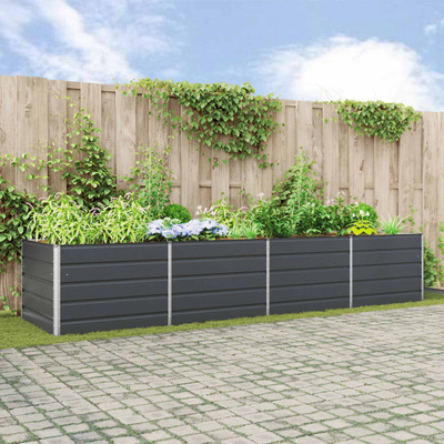 Donica Antracyt 385 x 100 x 75 cm Stal Galwanizowana