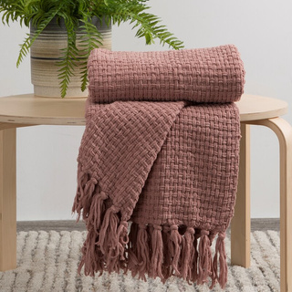 Koc Suzi ciemnoróżowy 130x170