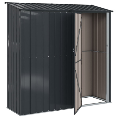 Schowki ogrodowe Antracyt 203,5 x 73 x 200 cm Metal