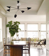 Lampa wisząca RAVEN MD21178-6 minimalistyczna oprawa w kolorze czarnym