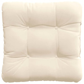 Poduszki na siedziska 4 pcs Beżowy 40 x 40 cm