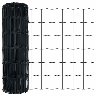 Ogrodzenie Euro 0,6 x 50 m Żelazo pokryte PVC Szary