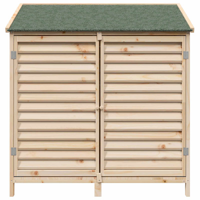 Shed ogrodowy naturalny 106 x 56 x 113,5 cm Drewno Świerkowe