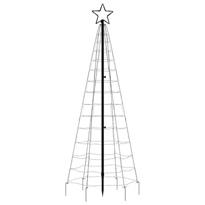 Choinka świąteczna LED z kolcami 220 diod LED Ciepła biel 180cm