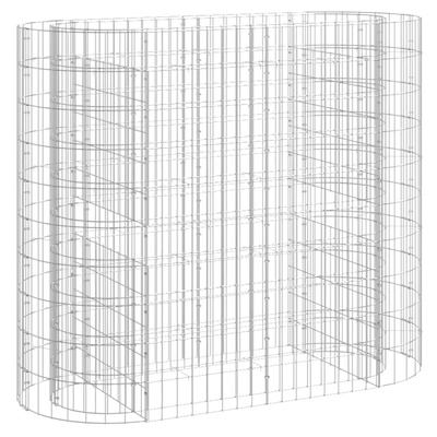 vidaXL Podwyższona donica gabionowa, galwanizowane żelazo, 120x50x100
