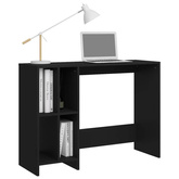 vidaXL Biurko pod laptopa, czarne, 102,5x35x75 cm