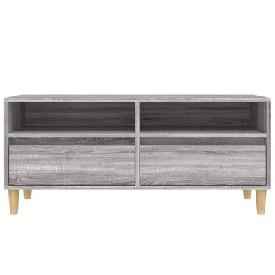Szafka pod TV, szary dąb sonoma, 100x34,5x44,5 cm vidaXL
