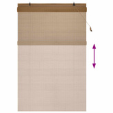 Roleta brązowy 150 x 220 cm Bambus