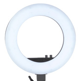 Lampa pierścieniowa Ring light 18' 48W led czarna + statyw 119781