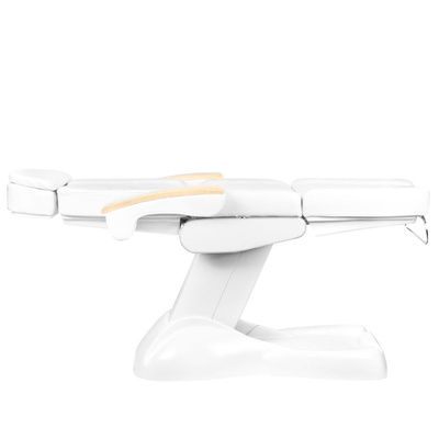 Fotel kosmetyczny elektr. Lux biały 100708