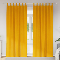 Zasłony zaciemniające 2 pcs Musztardowy Żółty 140 x 225 cm