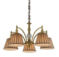 Lampa wisząca patynowa regulowan łańcuch 5x40W E14 Austin Candellux 35-13859