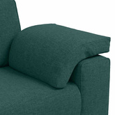 Sofa 3-osobowa Ciemna zieleń 220 cm tkanina