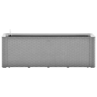 Podwyższona donica z systemem podlewania, szara, 100x43x33 cm