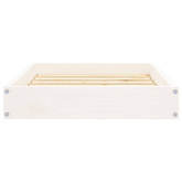 vidaXL Legowisko dla psa, białe, 61,5x49x9 cm, lite drewno sosnowe