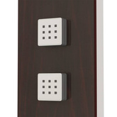 Panel prysznicowy, szklany, brązowy vidaXL