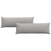 Poduszki na sofę 2 pcs Szary chmur 120 x 40 cm tkanina