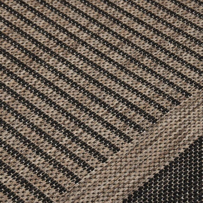 vidaXL Dywan zewnętrzny o płaskim splocie, 200x280 cm, ciemnobrązowy