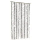 Zasłona przeciwko owadom, jasnoszaro-biała, 100x220 cm, szenil
