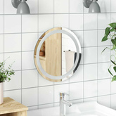 Lustro łazienkowe z LED, okrągłe, 40 cm