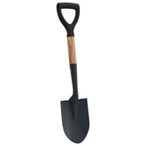 Łopata Czarny 68,5 cm Stal Powlekana i Lite Drewno
