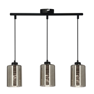 Lampa wisząca sufitowa chromowa szklana 3x60W Cox Candellux 33-53886