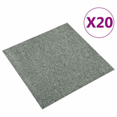 Dywan 20 pcs Zielony 50 x 50 cm 100% polipropylen