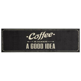 vidaXL Dywanik kuchenny z napisem Coffee, 45x150 cm, aksamitny