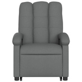 vidaXL Podnoszony fotel masujący, elektryczny, rozkładany, ciemnoszary