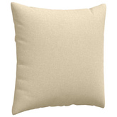 Poduszki na sofę 2 pcs Kremowy 60 x 60 cm tkanina